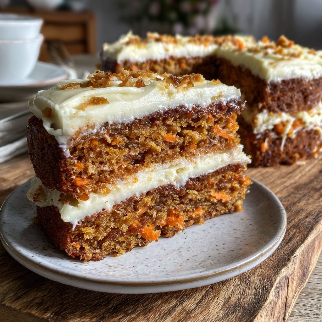 Karottenkuchen Mit Vanille Aroma