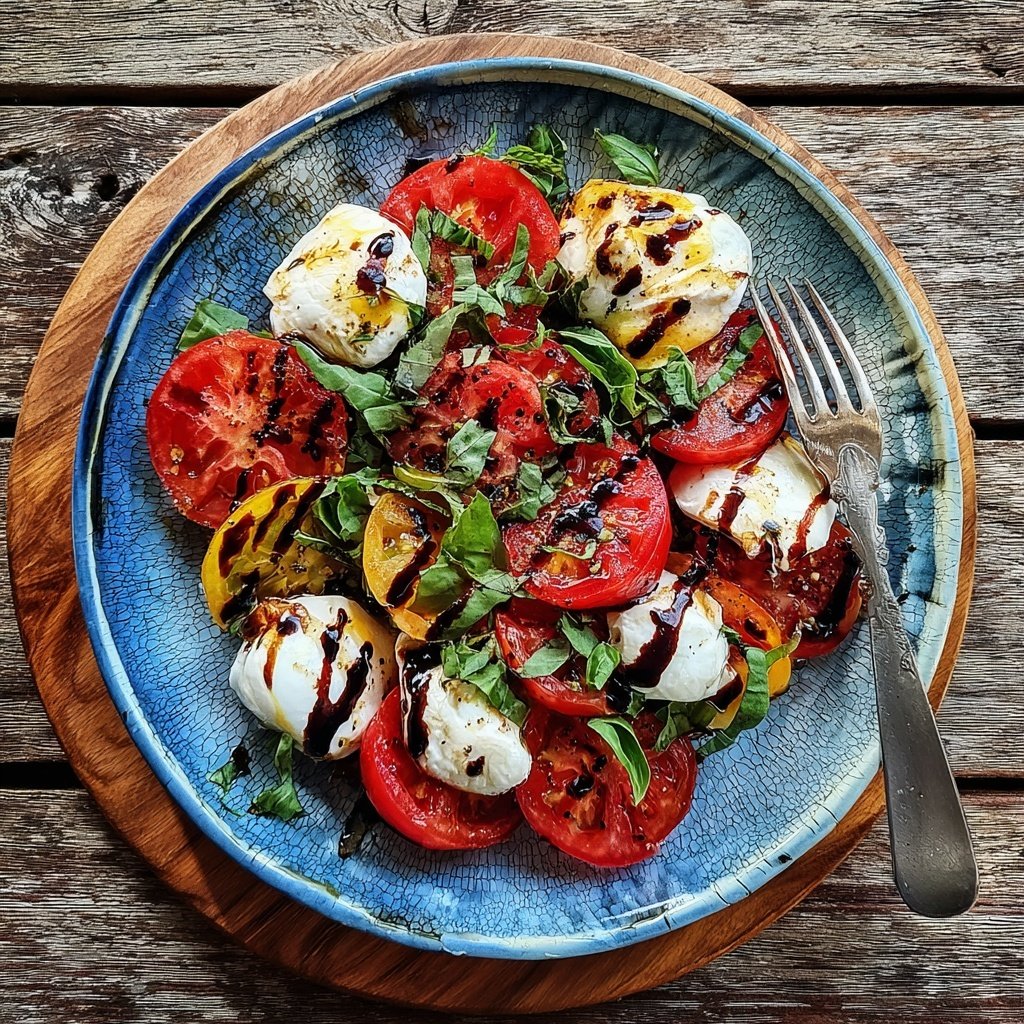 Tomaten Mozzarella Salat Zum Grillen