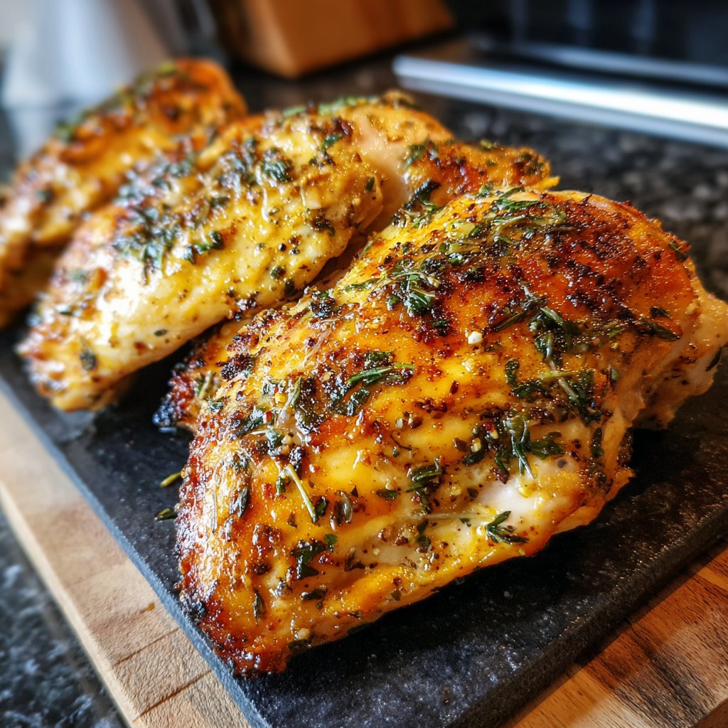 Saftige Hähnchenbrust im Ofen