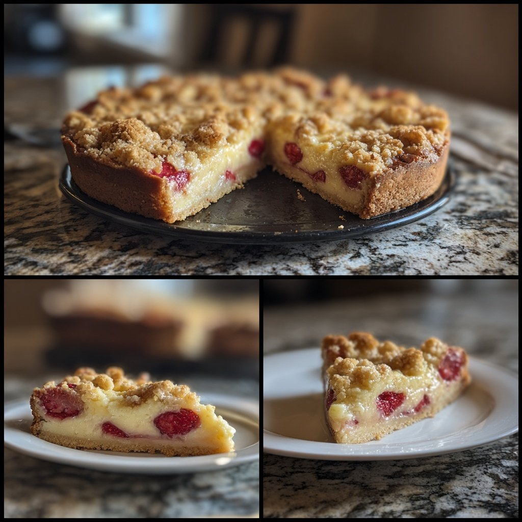 Erdbeer Vanille Blechkuchen Mit Streuseln
