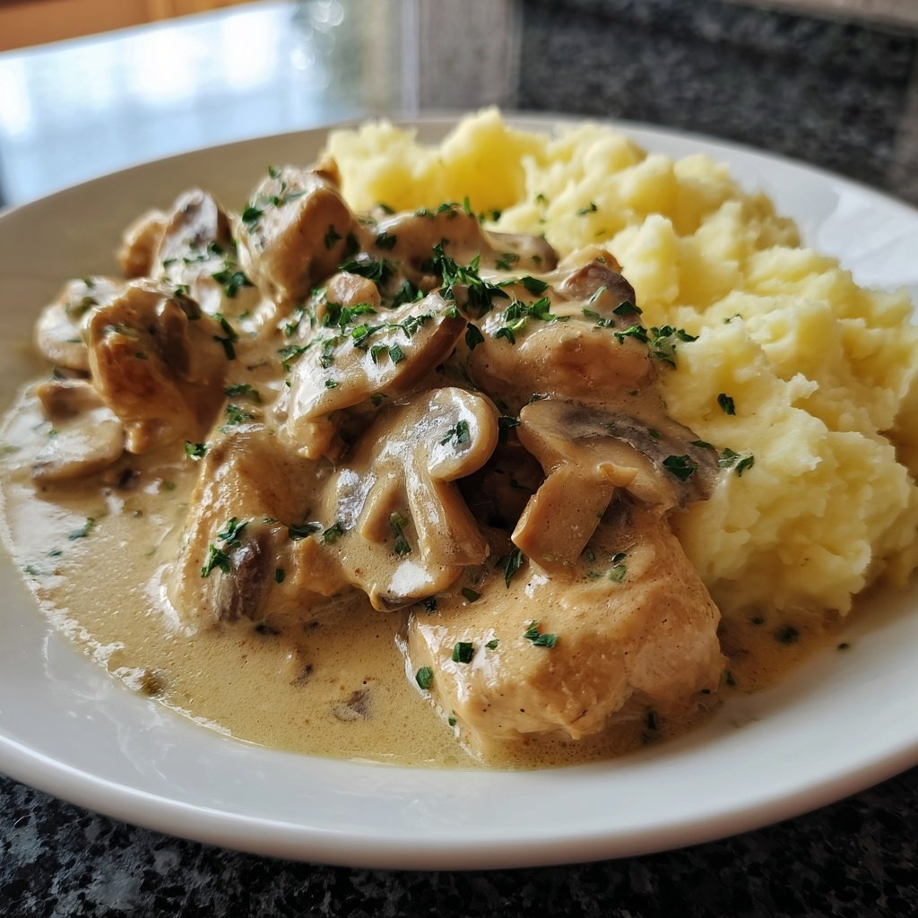 Hausmannskost Cremiges Hähnchen mit Kartoffelpüree