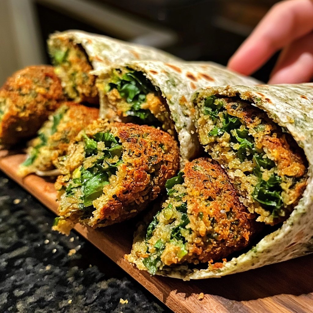 Falafel im Wrap