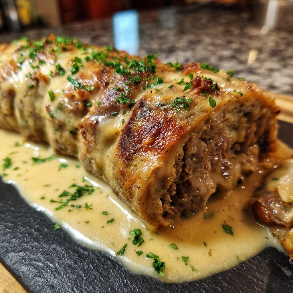 Hausmannskost Rinderrouladen mit Rahmsoße