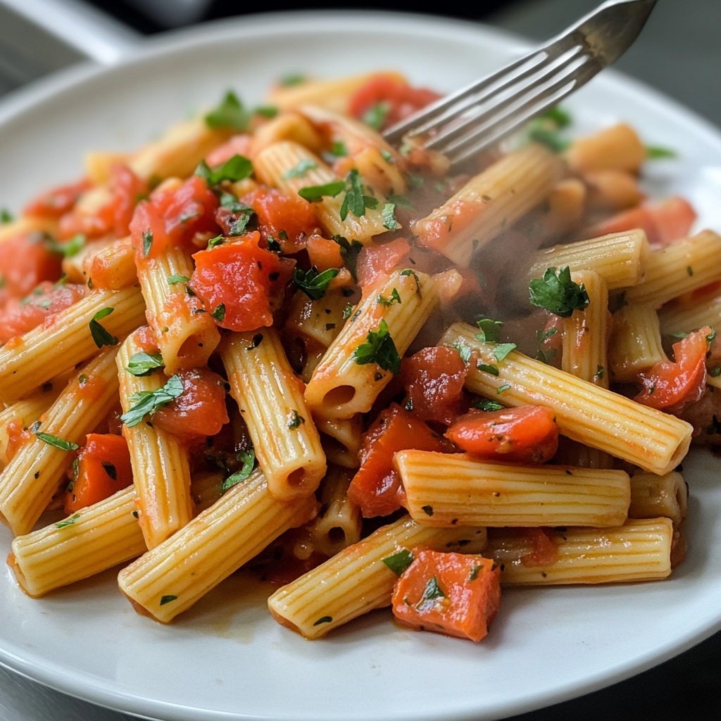 Penne Arrabbiata mit frischen Tomaten
