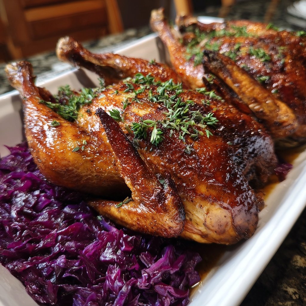 Saisonal & Festlich Weihnachtsgans mit Rotkohl