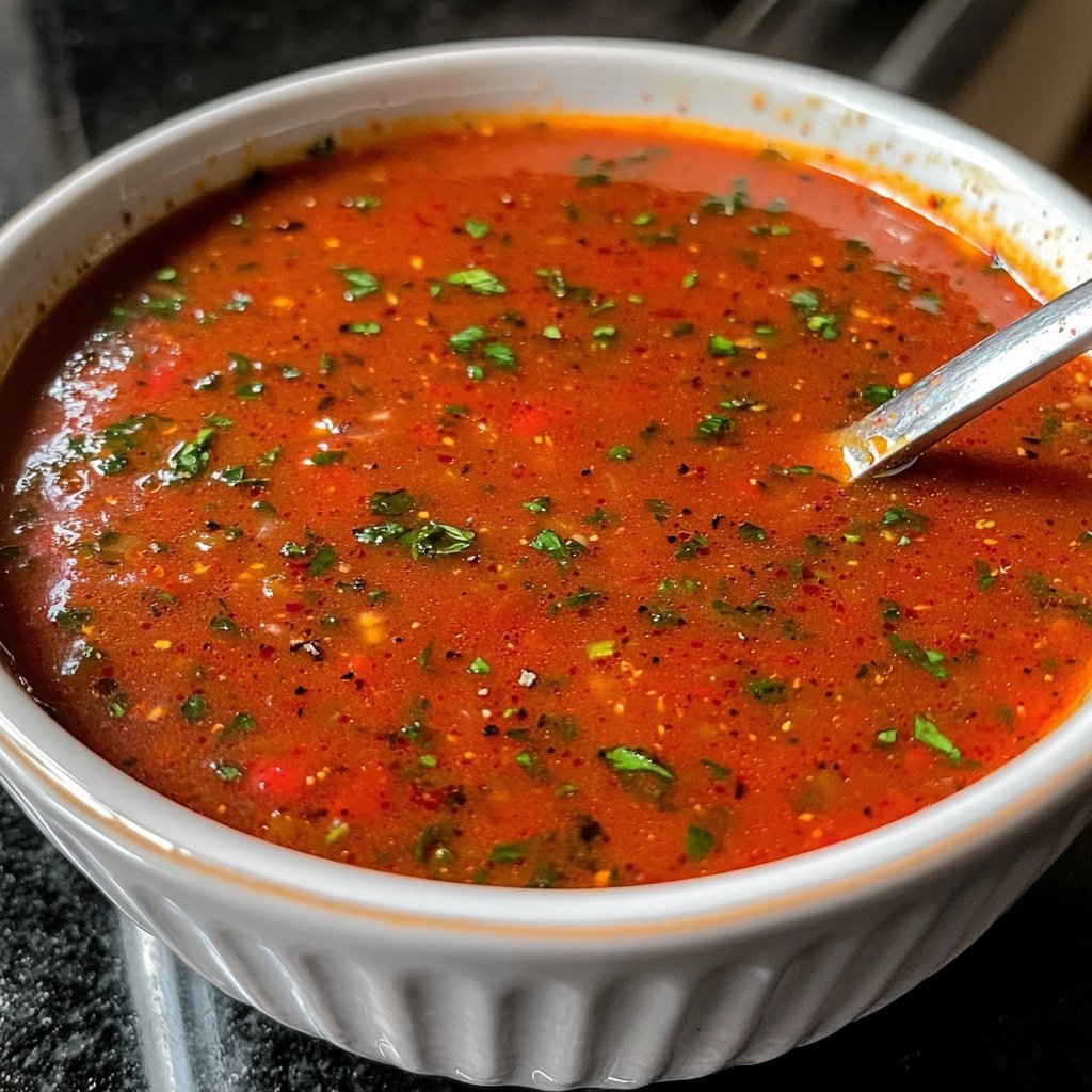Tomatensuppe mit Chili