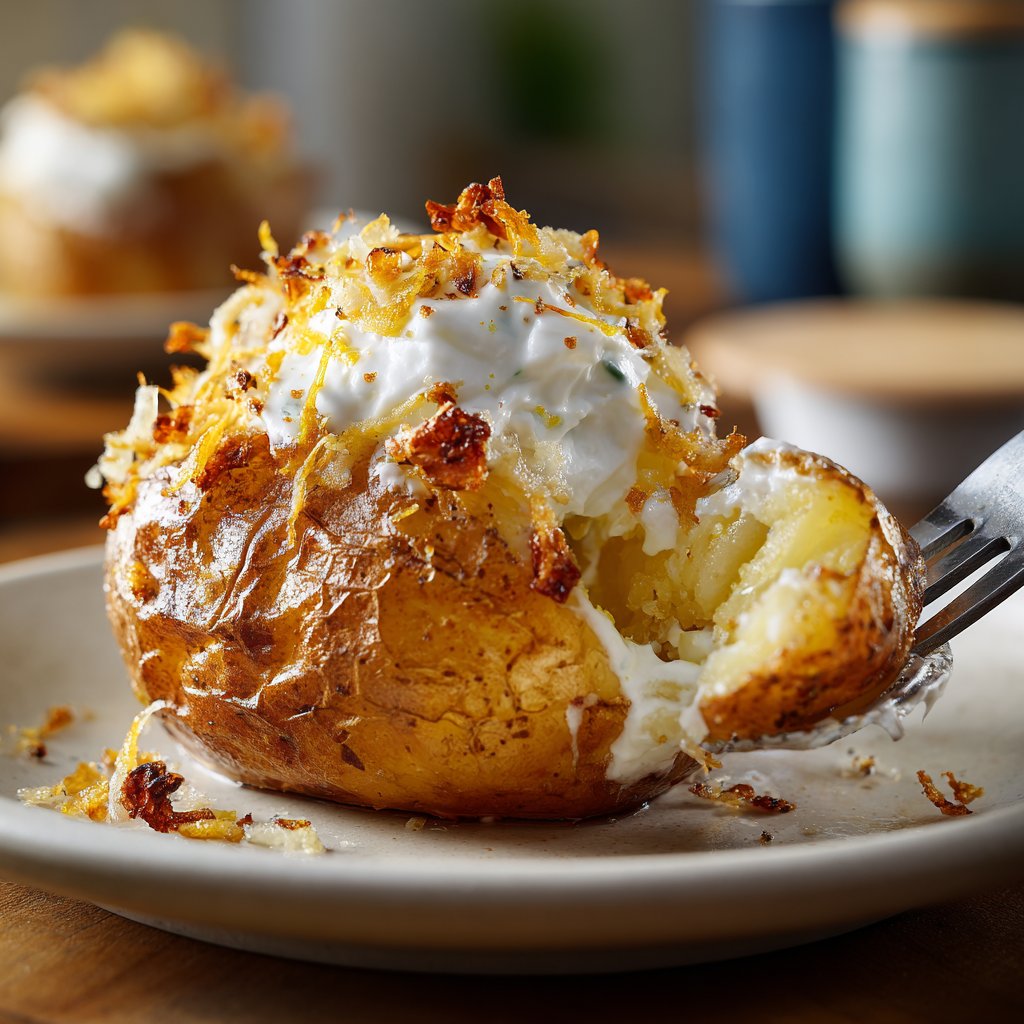 Ofenkartoffeln mit Zitronenjoghurt