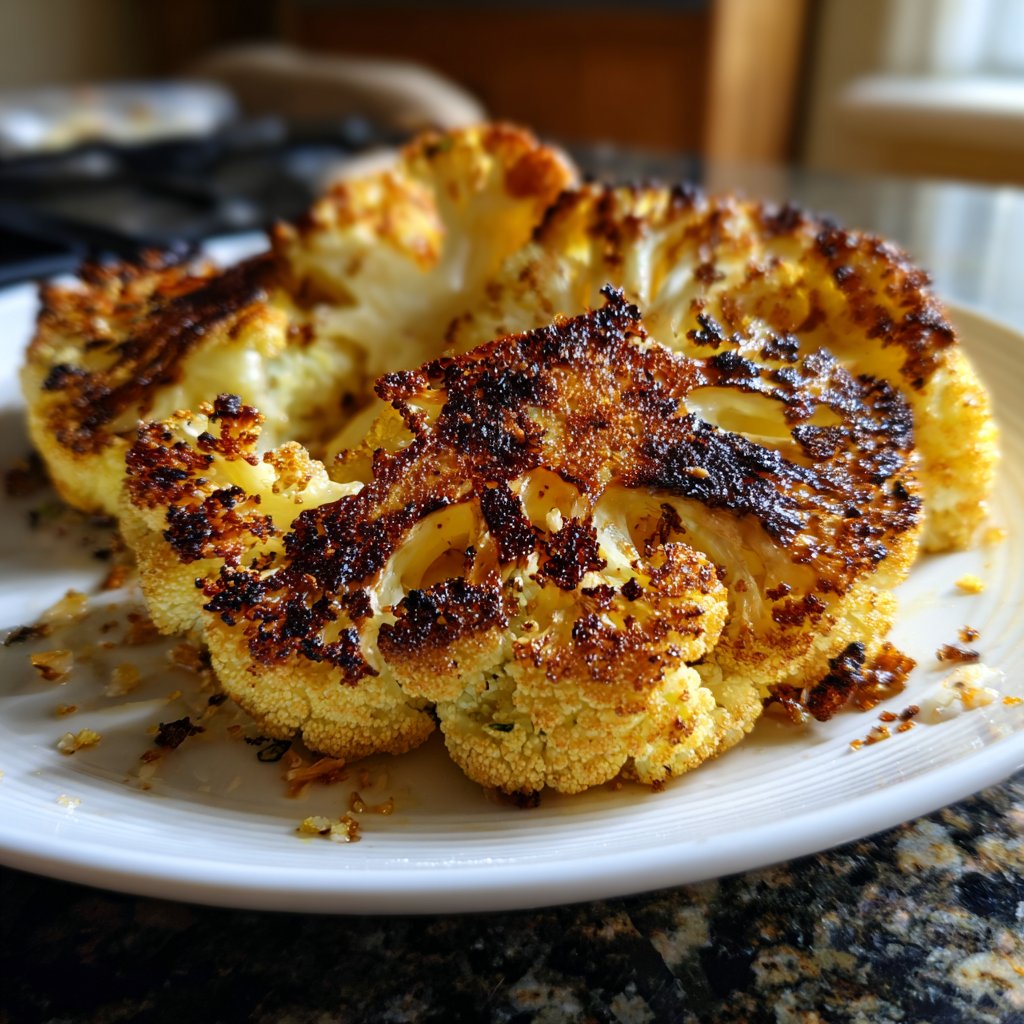 Blumenkohl Steak Aus Dem Ofen